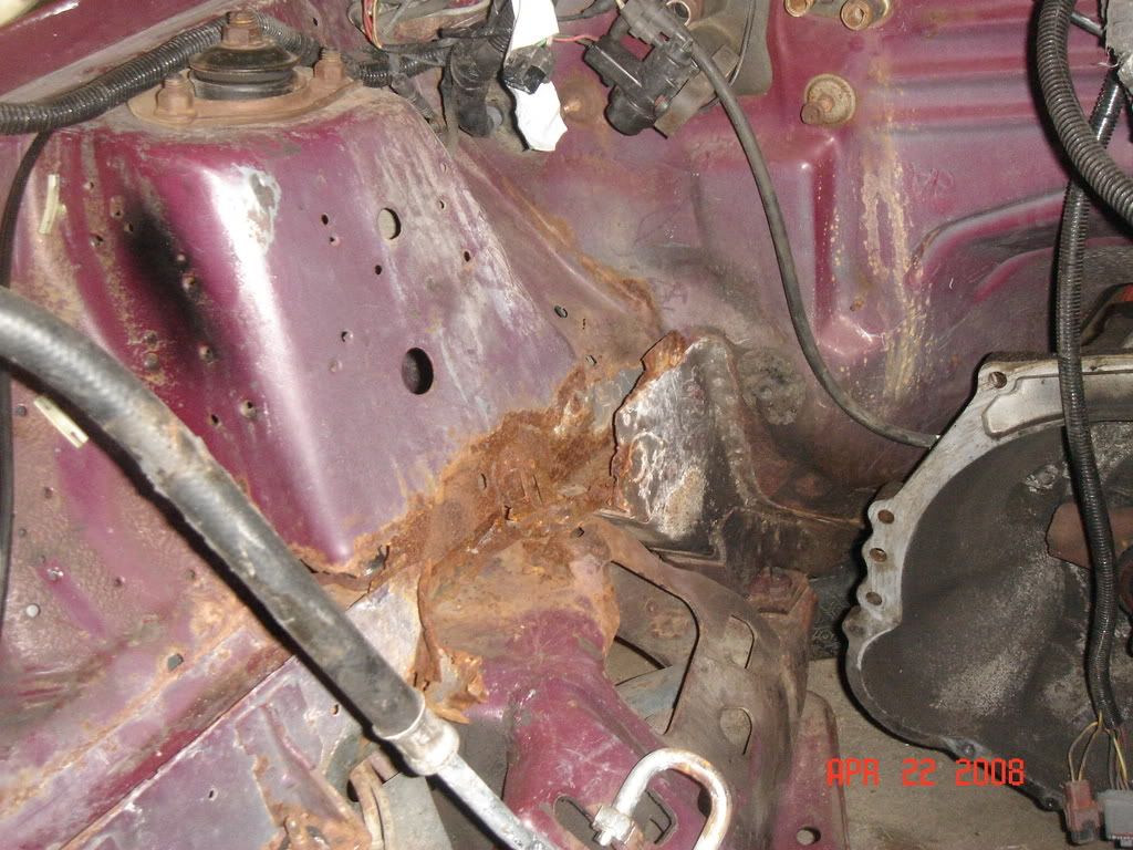 rusted strut tower and frame rail Ford Mustang Forums